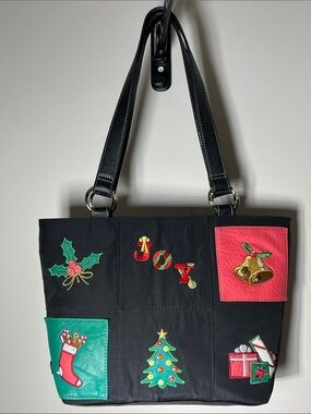 Festive Holiday Tote Bag Multicolored